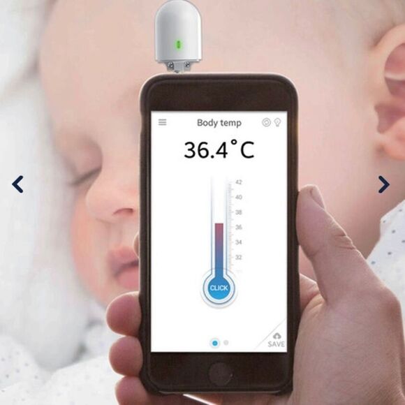 Baby Temperature Smartphone Non Contact Thermometer NEW - Picture 3 of 3